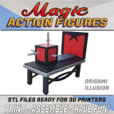 Origami Illusion - 3D Printable Action figure CREATIVITY LAB (Instant Download)