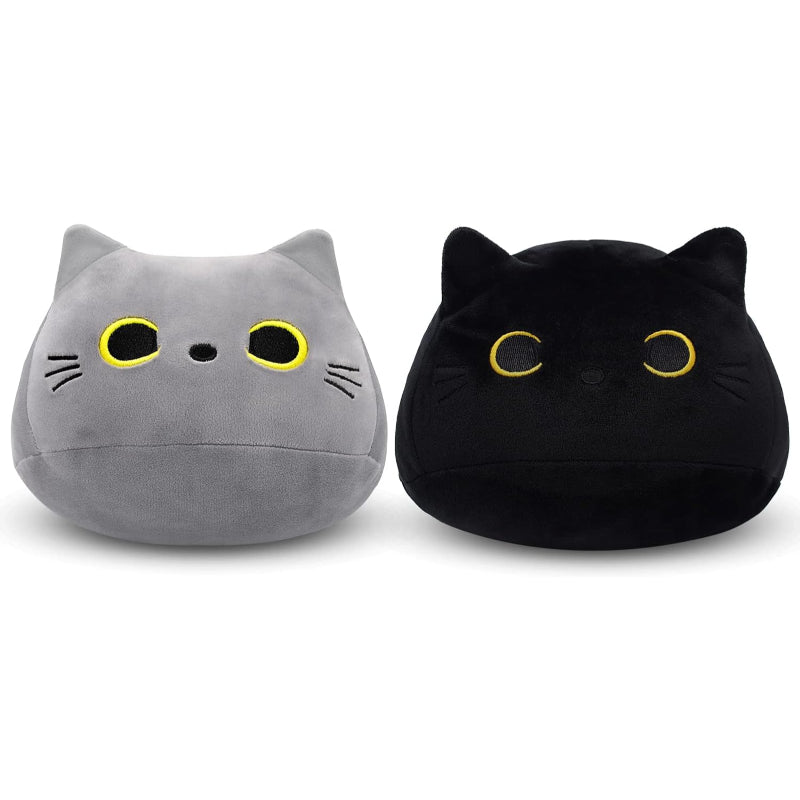 Set Of 2 Cat Plushie Soft Stuffed Toy